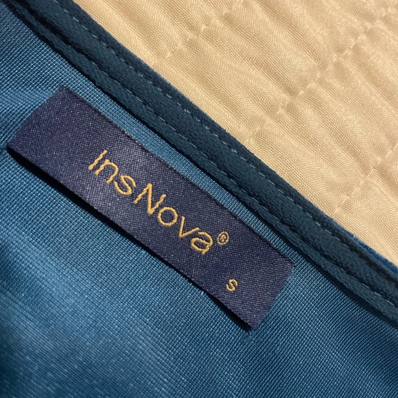 Women’s Long Sleeve Velvet Bodycon Wrap Cocktail Dresss - Picture 3 of 3